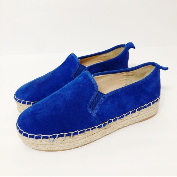 Sam Edelman Carrin Espadrille Nautical Blue Suede - Picture 3 of 8